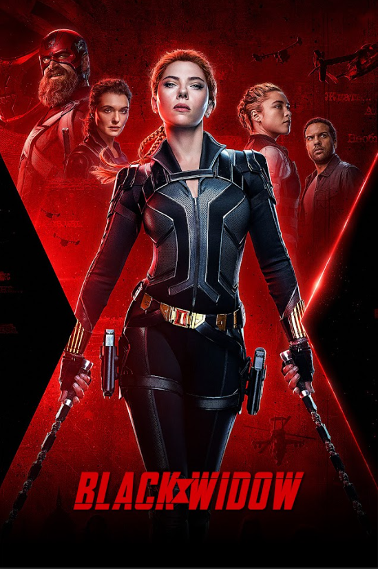 Black Widow (2021) 24x36 Poster - Marvel, Scarlett Johansson, Superhero Action