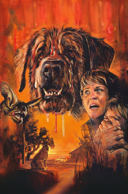 1983 Cujo Movie Poster 24x36 | Stephen King Horror Classic | Collectible Art