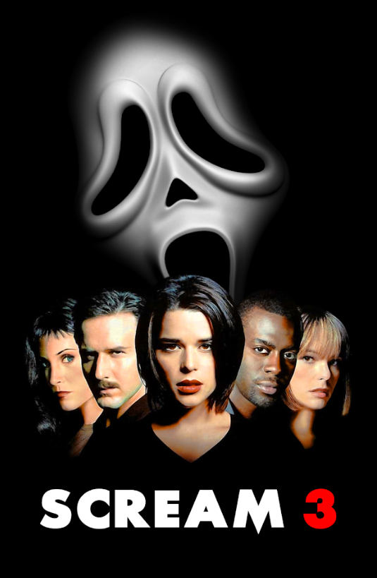 Scream 3 (2000) Poster 24x36 Horror Slasher Sequel with Neve Campbell and Ghostf - PosterFire.com