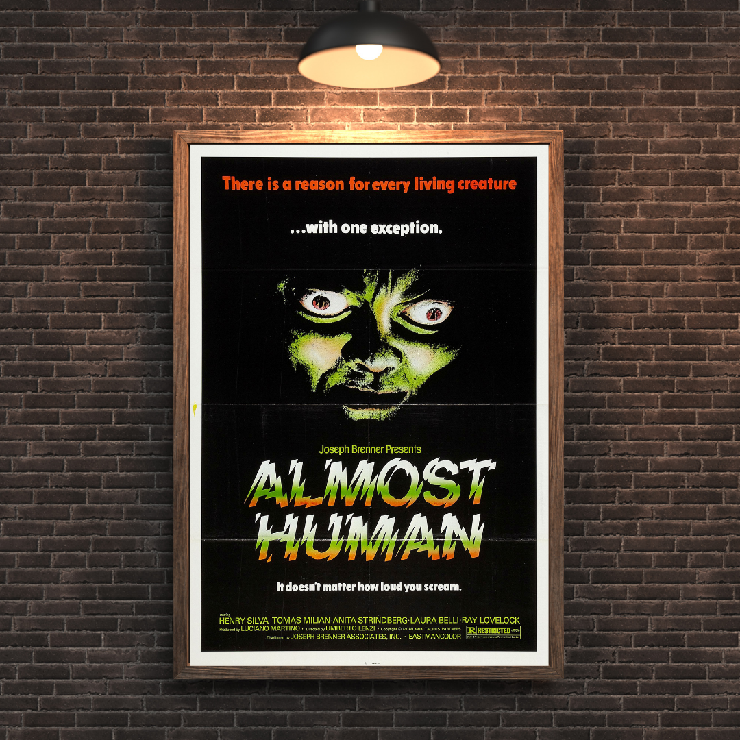 Almost Human Movie Poster - Vintage Sci-Fi Thriller Collectible Art Print