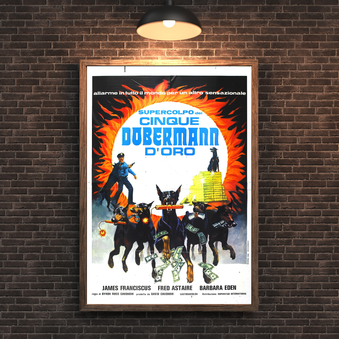 The Amazing Dobermans 02 Movie Poster - Vintage Action Comedy Collectible