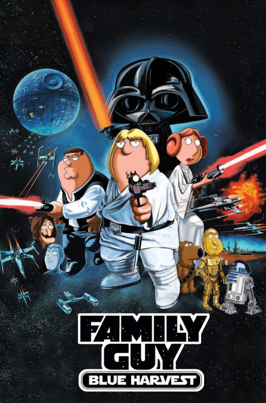 Family Guy Presents Blue Harvest (2008) 24x36 Poster Star Wars Parody Art