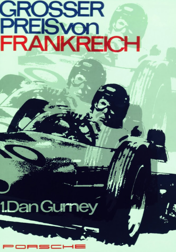 Frankreich Car Racing Poster 24x36 – Vintage Motorsport Art, Classic Racing Even - PosterFire.com