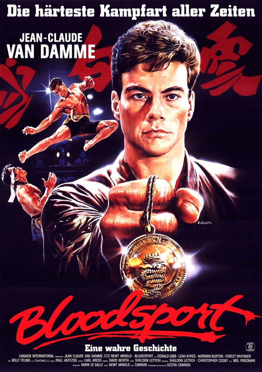 Bloodsport 1988 Jean Claude Van Damme Movie Poster 24x36 classic martial arts 85 - PosterFire.com