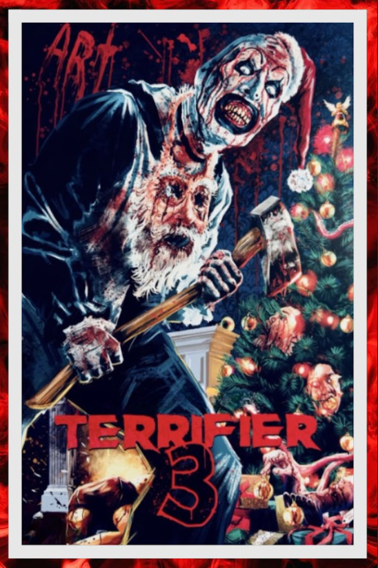 Terrifier 3 2024 Movie Poster 24x36 Horror Slasher Art the Clown Terror Continue