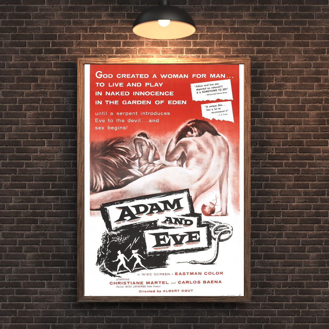 Adam and Eve Movie Poster - Vintage Comedy Collectible Art Print - PosterFire.com