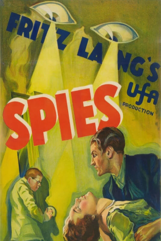 Spies 1928 Silent Thriller Poster 24x36 | Fritz Lang Classic, German Espionage - PosterFire.com