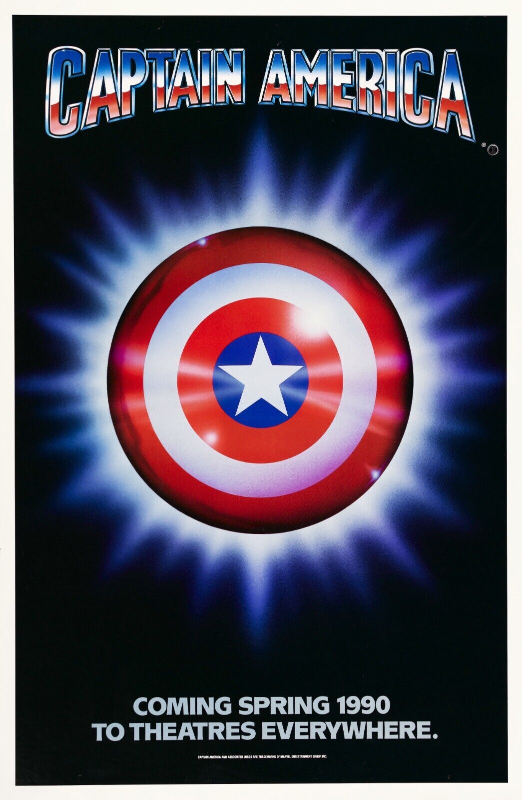 American Hero: Vintage Captain America (1990) Movie Poster - PosterFire.com