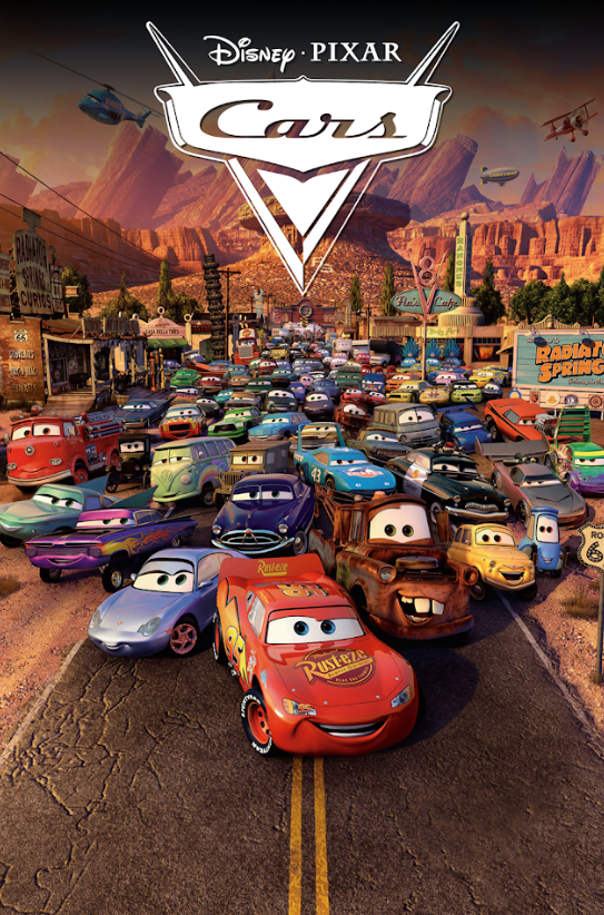 Cars 2006 Poster 24x36 - Pixar Animated Racing Adventure Lightning McQueen - PosterFire.com