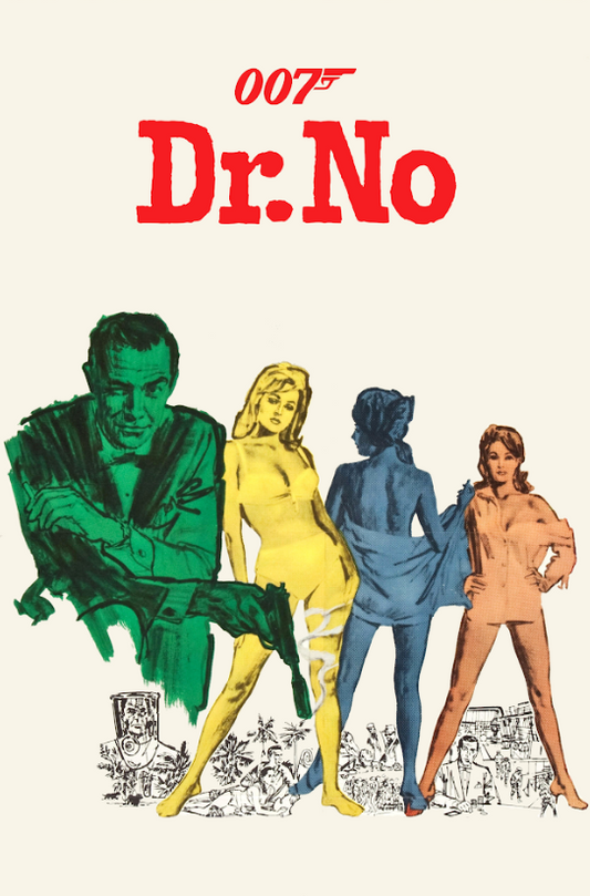 Dr. No (1962) 24x36 Poster Sean Connery James Bond Spy Thriller Classic Retro - PosterFire.com