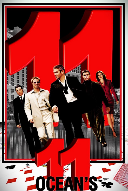 Ocean's Eleven 2001 Movie Poster 24x36 Heist Comedy Crime Art - PosterFire.com