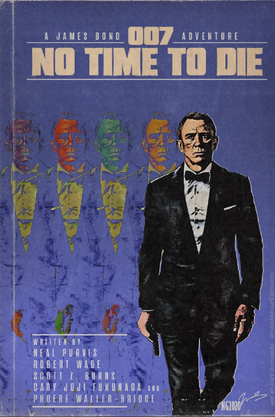 2021 No Time to Die Movie Poster 24x36 James Bond Action Thriller Film