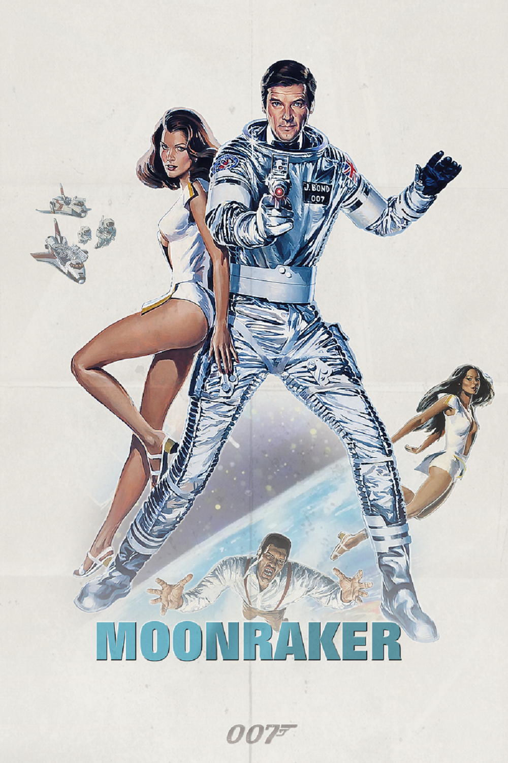 Moonraker 1979 Movie Poster 24x36 James Bond Sci-Fi Action with Roger Moore - PosterFire.com