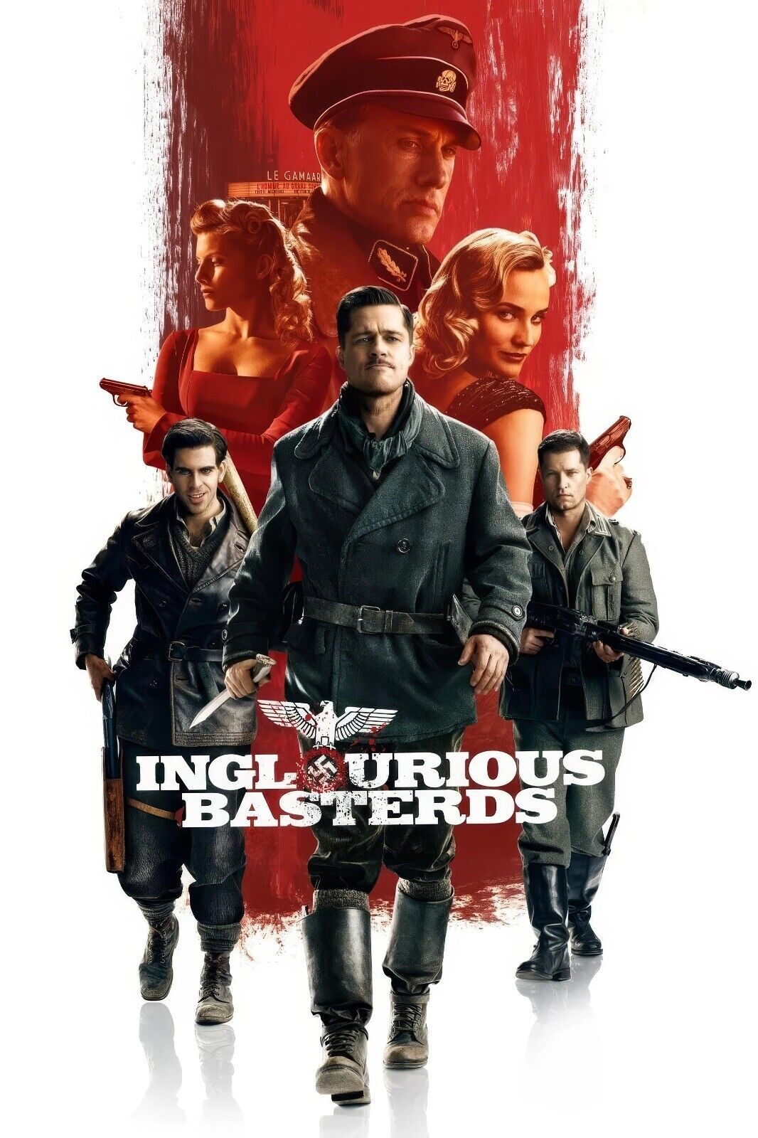 Inglourious Basterds 2009 Movie Poster 24x36 | Quentin Tarantino Classic, WWII - PosterFire.com