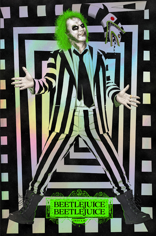 2024 Beetlejuice Beetlejuice Poster 24x36 | Tim Burton Sequel | Comedy Horror - PosterFire.com