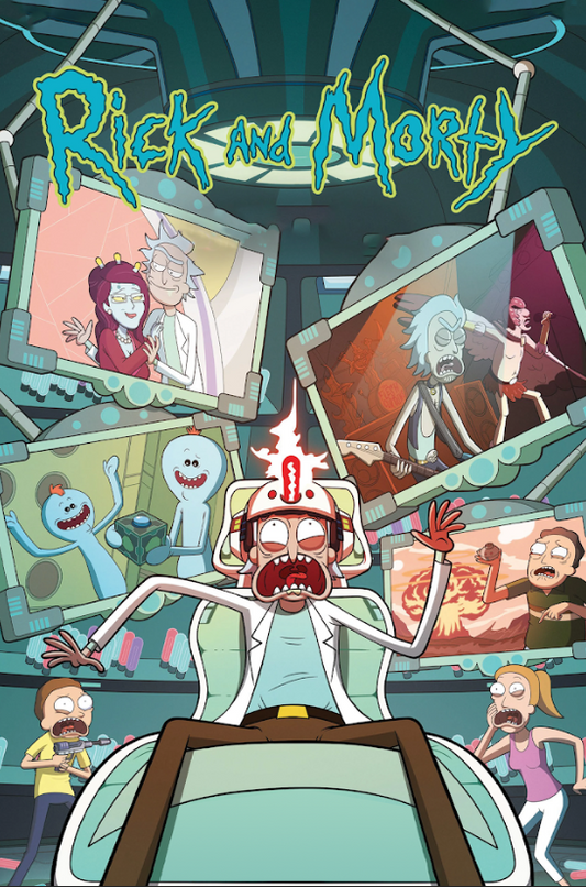 Rick and Morty 2013 Poster 24x36 - Animated Sci-Fi Comedy Unpredictable Escapade