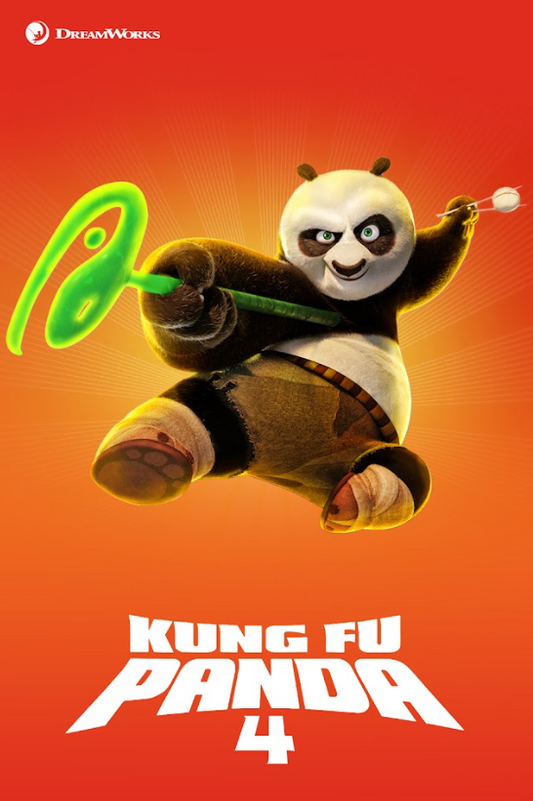 Kung Fu Panda 4 2024 Movie Poster 24x36 - Po, DreamWorks Animation, Epic Adventu