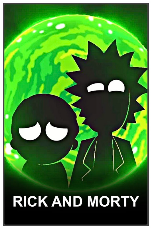 Rick and Morty 2013 Poster 24x36 - Animated Sci-Fi Comedy Eccentric Adventures