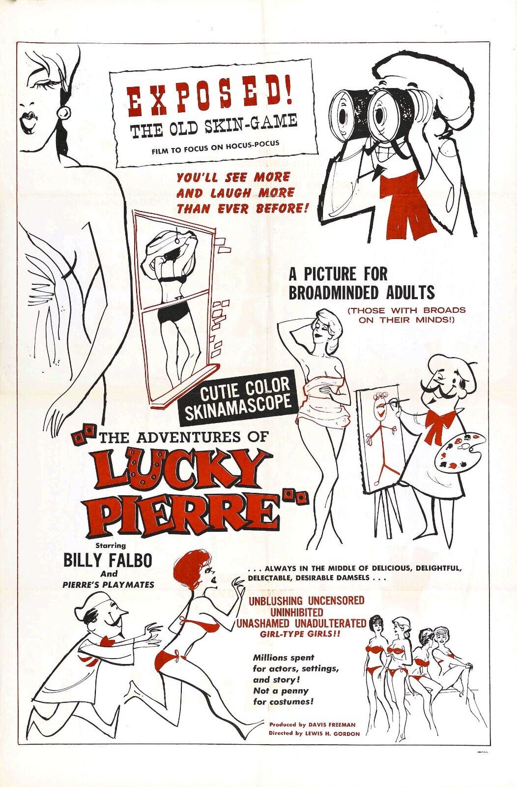 Lucky Pierre's Adventures: Vintage Cult Classic Movie Poster - PosterFire.com