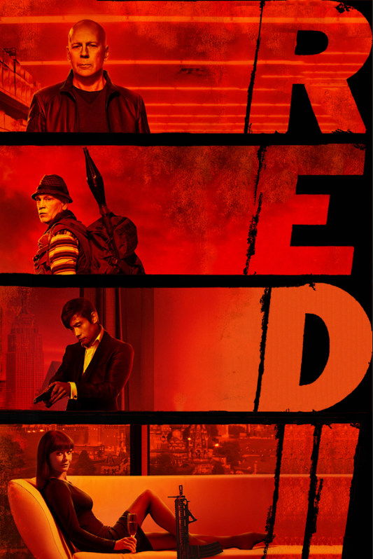 RED 2 2013 Poster 24x36 - Explosive Sequel with Retired Spies Facing New