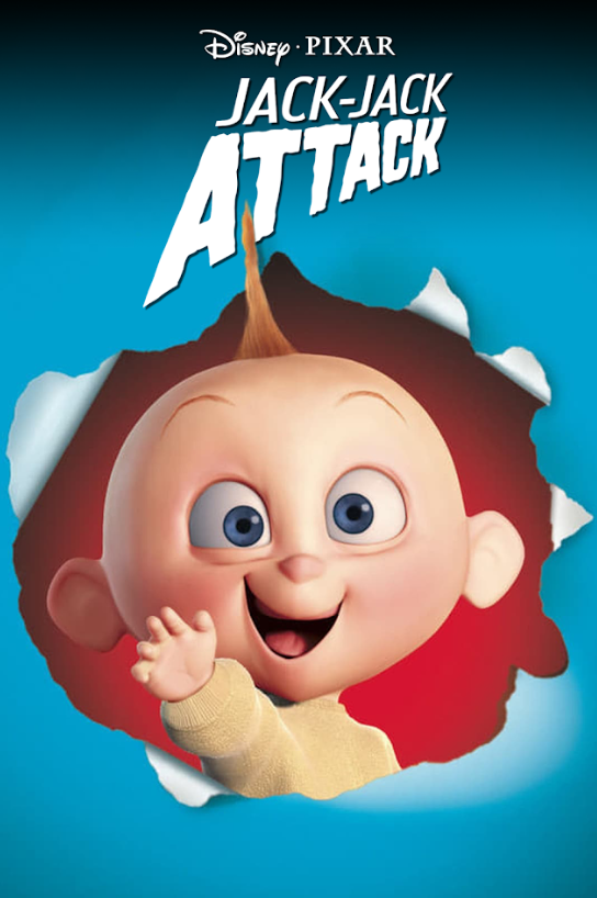 Jack-Jack Attack (2005) 24x36 Movie Poster, Pixar Animated Short, Incredibles