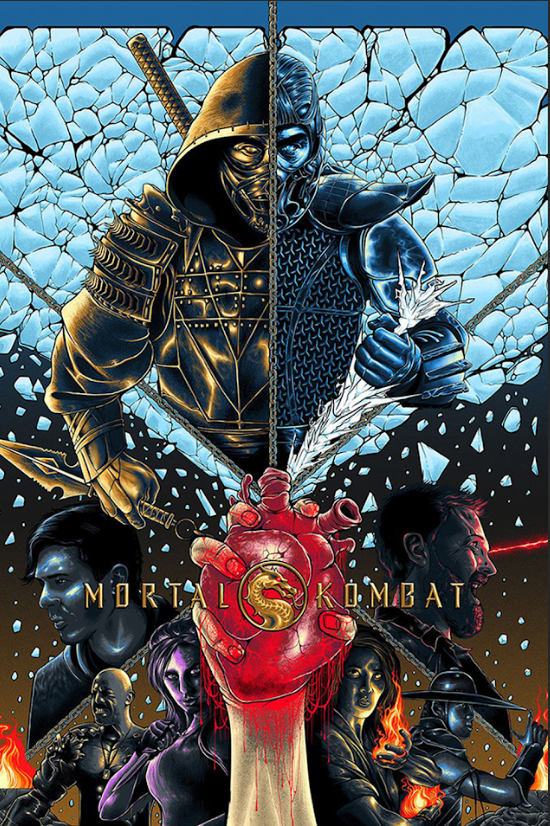 2021 Mortal Kombat Movie Poster 24x36 Action Martial Arts Fantasy Film - PosterFire.com