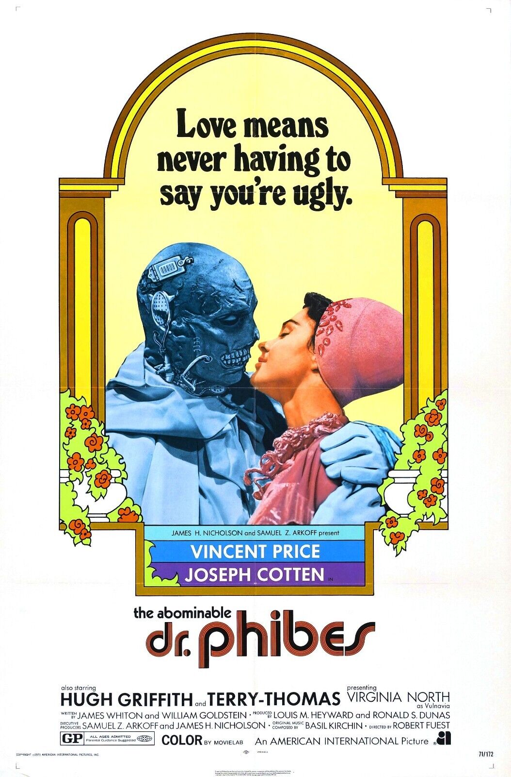 Abominable Dr. Phibes Movie Poster - Vintage Horror Cult Classic Collectible