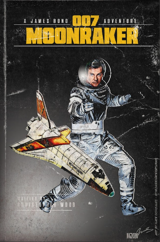 1979 Moonraker Movie Poster 24x36 James Bond Sci-Fi Action Film - PosterFire.com