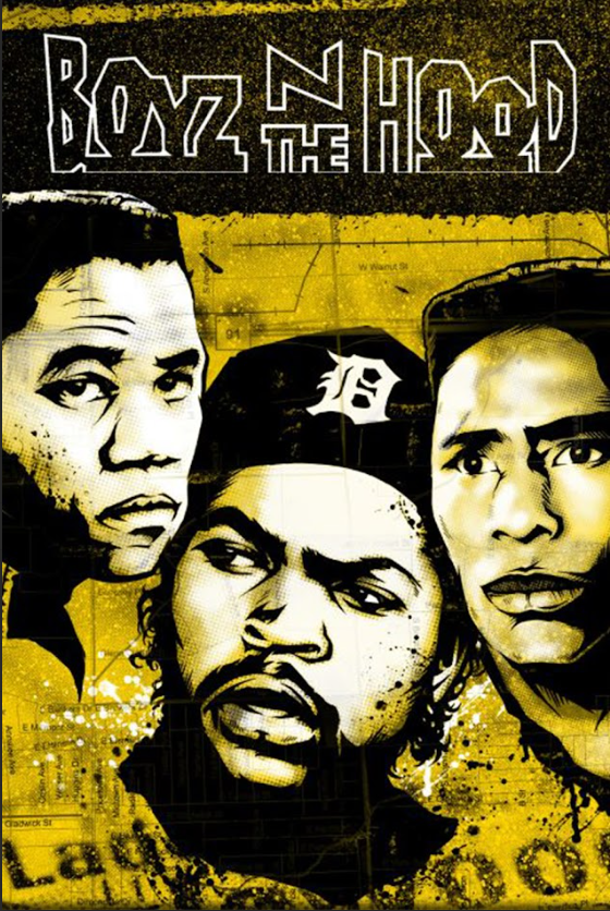 Boyz n the Hood (1991) 24x36 Poster Ice Cube Drama Crime Classic Retro Film - PosterFire.com