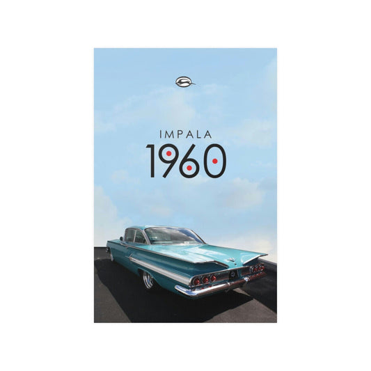 1960 Impala Coupe 24x36 wall poster 1959 general motors muscle car lowrider - PosterFire.com