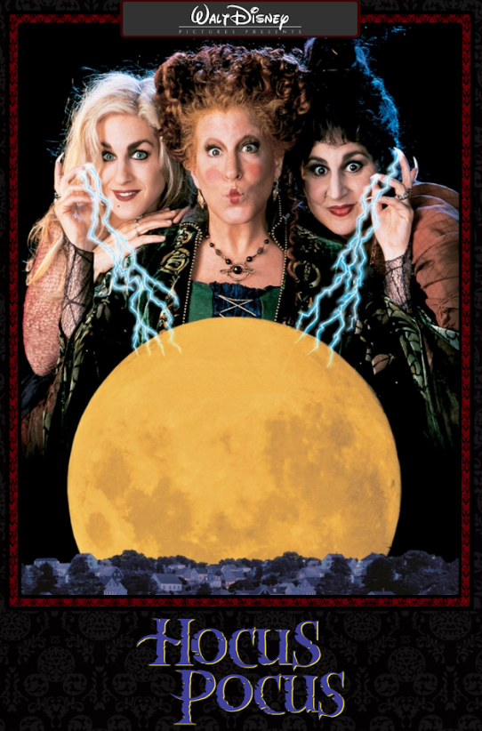 Hocus Pocus (1993) Poster 24x36 – Iconic Halloween Film, Sanderson Sisters Magic