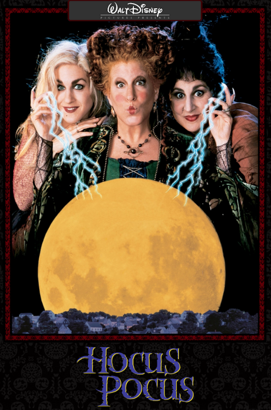 Hocus Pocus (1993) Poster 24x36 – Iconic Halloween Film, Sanderson Sisters Magic