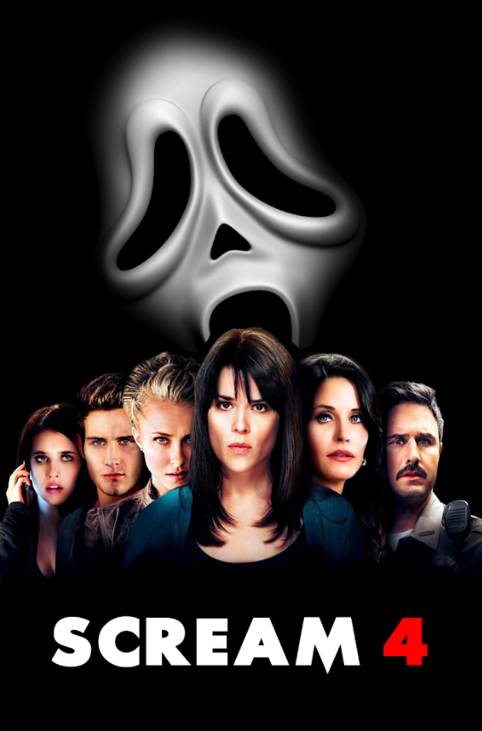 Scream 4 (2011) Poster 24x36 Horror Slasher Revival with Neve Campbell and New - PosterFire.com