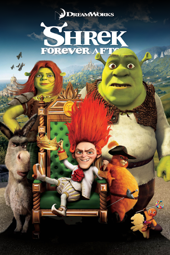 Shrek Forever After (2010) 24x36 Movie Poster, Animated Comedy, Rare Vintage Art