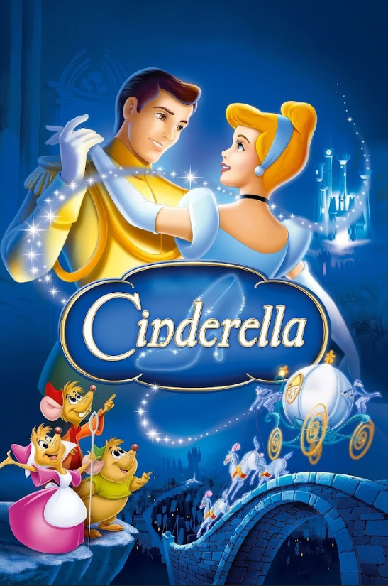 Cinderella 1950 Poster 24x36 - Classic Disney Fairy Tale Animated Art