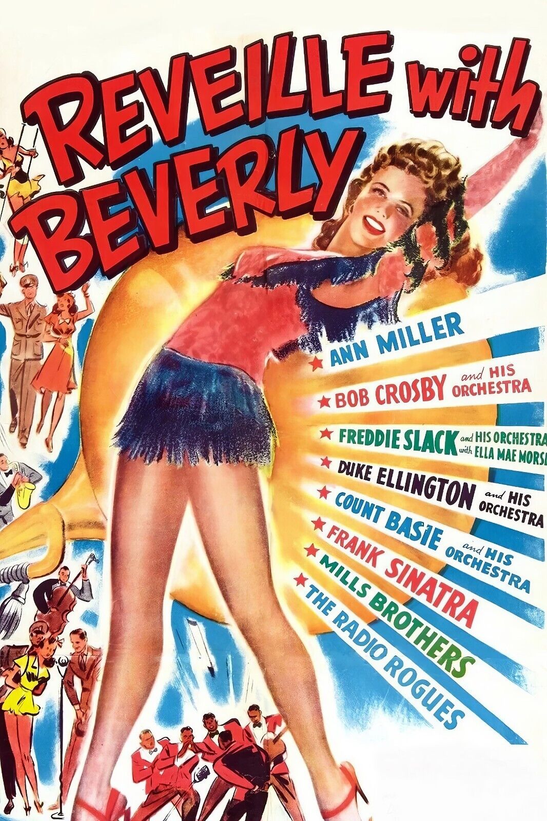 Reveille with Beverly (1943) 24x36 Movie Poster - Musical Comedy, Ann Miller - PosterFire.com