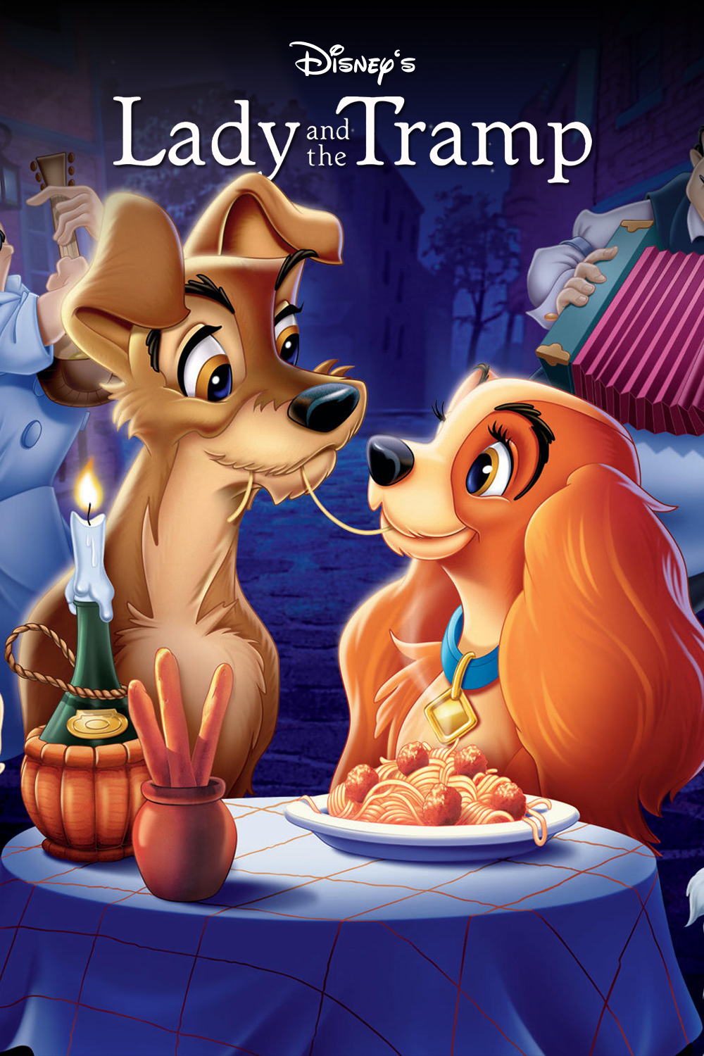 Lady and the Tramp (1955) Poster 24x36 - Classic Animated Romance Poster