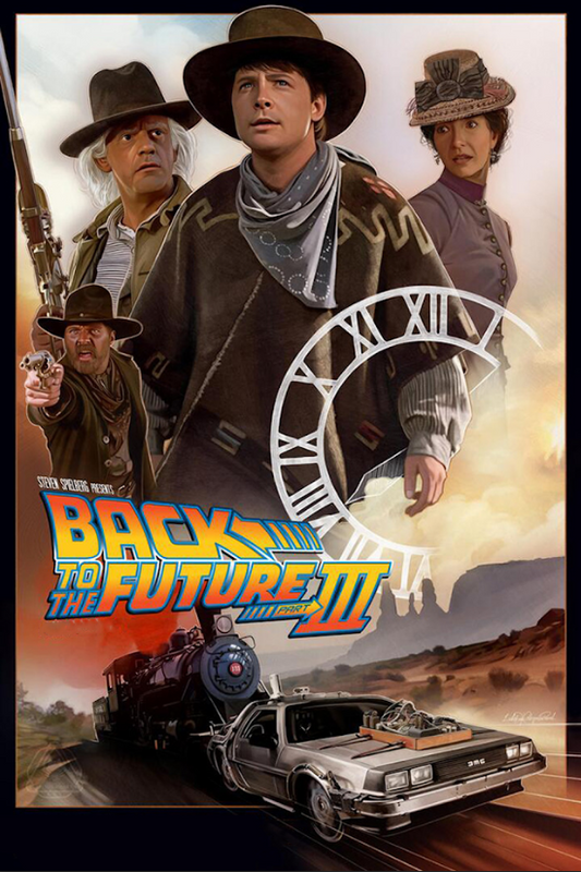 1990 Back to the Future Part III Poster 24x36 | Western Time Travel - PosterFire.com