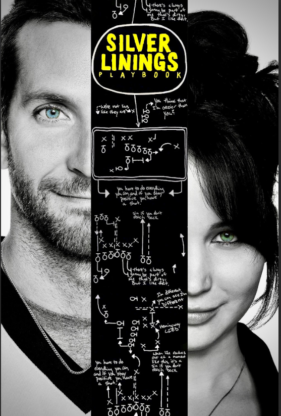 Silver Linings Playbook 2012 Movie Poster 24x36 - Jennifer Lawrence & Bradley