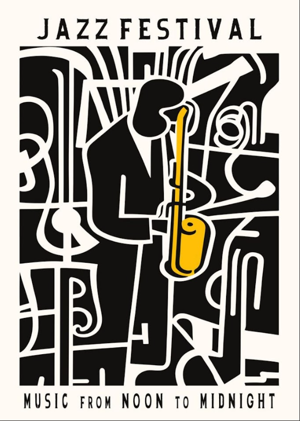 Jazz Festival Poster 24x36 - Exciting Event, Vibrant Design, Rare Collectible - PosterFire.com