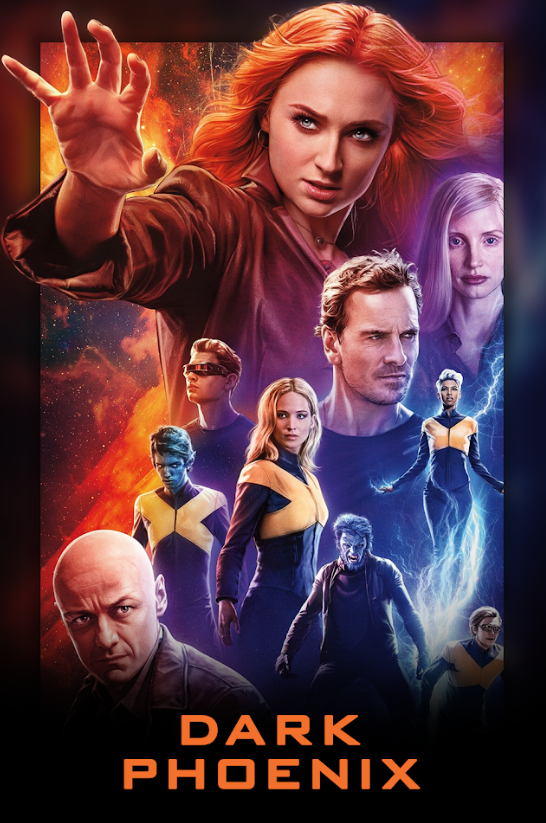 Dark Phoenix 2019 Poster 24x36 - Marvel Superhero Epic, Jean Grey's Struggle - PosterFire.com