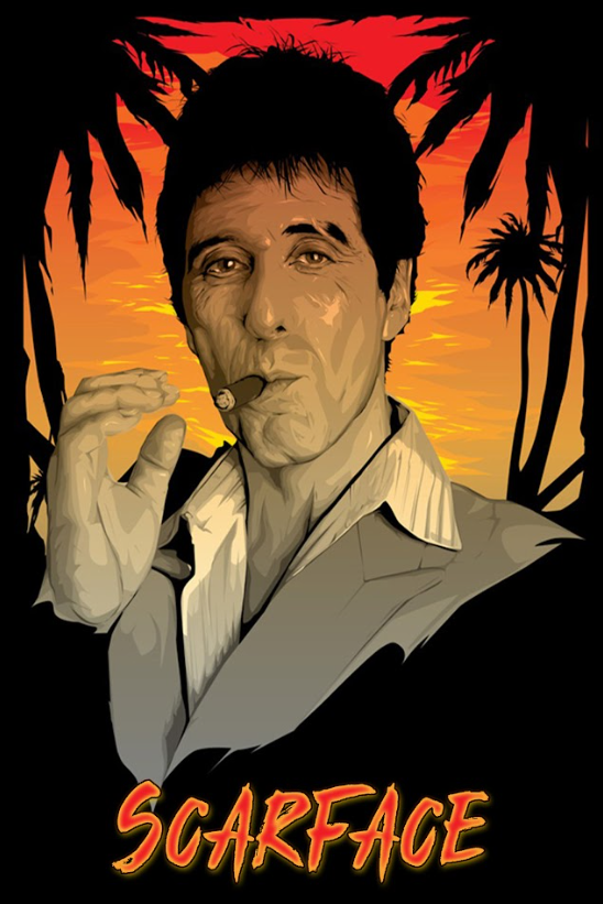 Scarface 1983 Movie Poster 24x36 - Al Pacino - Iconic Crime Drama