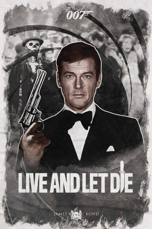 Live and Let Die 1973 Poster 24x36 - James Bond Roger Moore Spy Action Classic - PosterFire.com