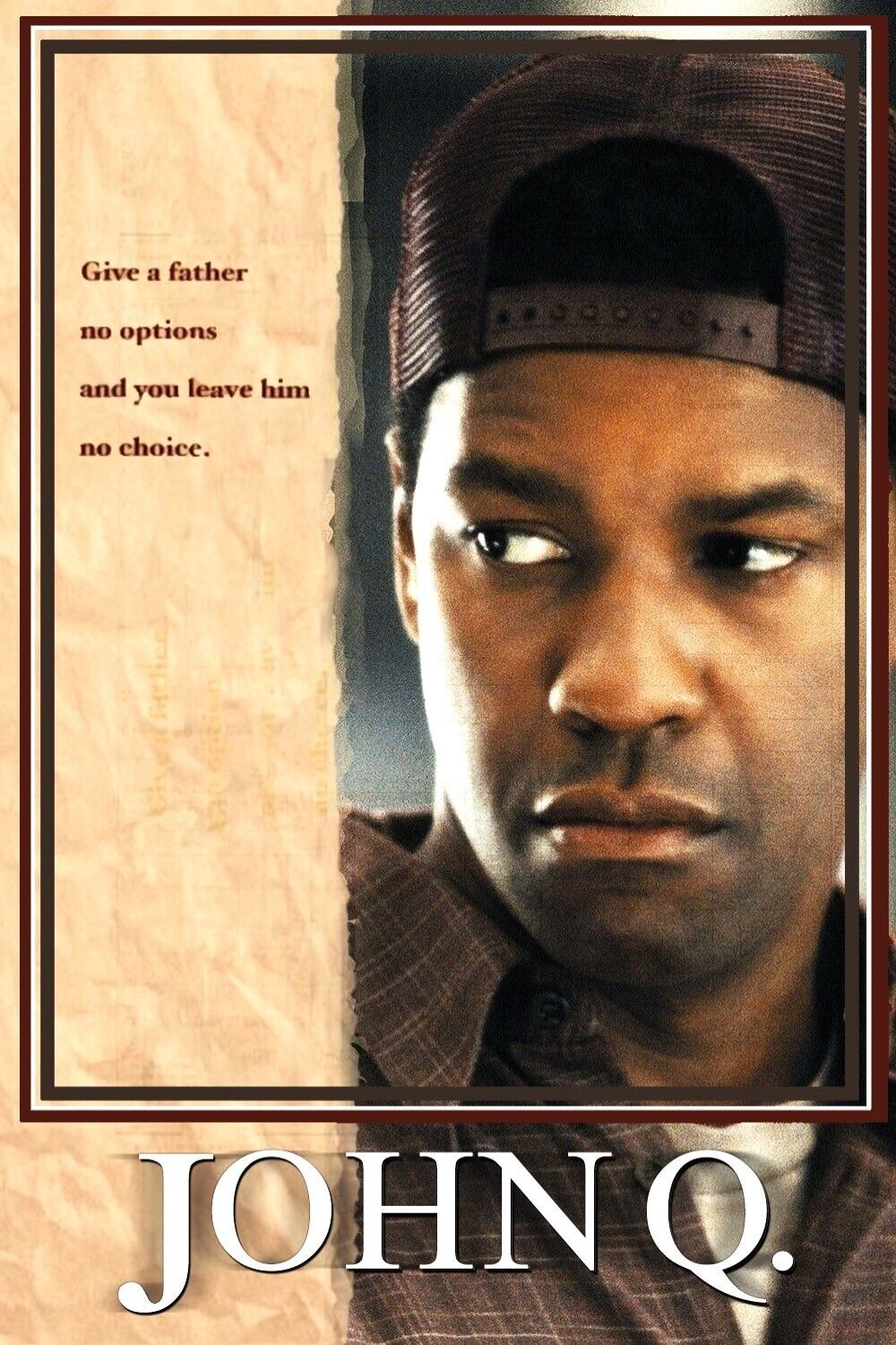 John Q 2002 Movie Poster 24x36 Drama with Denzel Washington & Intense Family Str - PosterFire.com