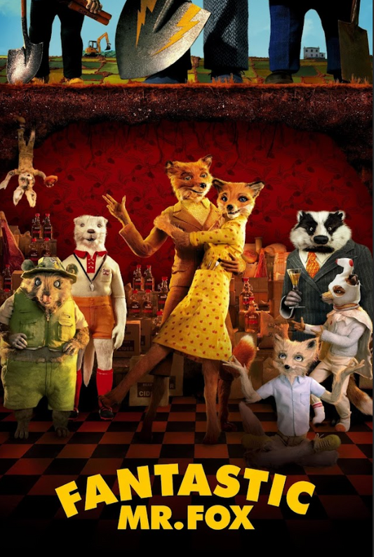 Fantastic Mr. Fox (2009) 24x36 Movie Poster Stop-Motion Animation Family Adventu