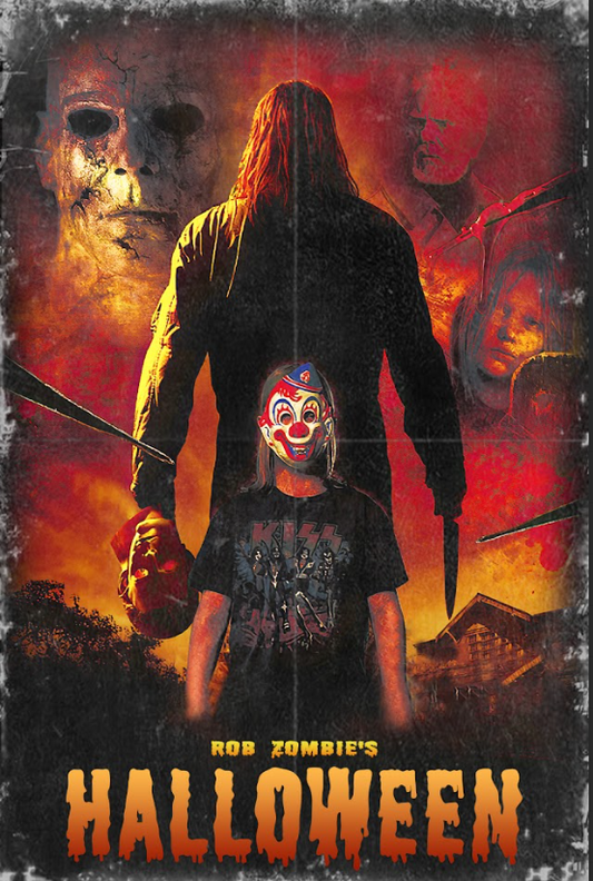 Halloween 2007 Poster 24x36 - Rob Zombie Slasher Horror Reboot Michael Myers