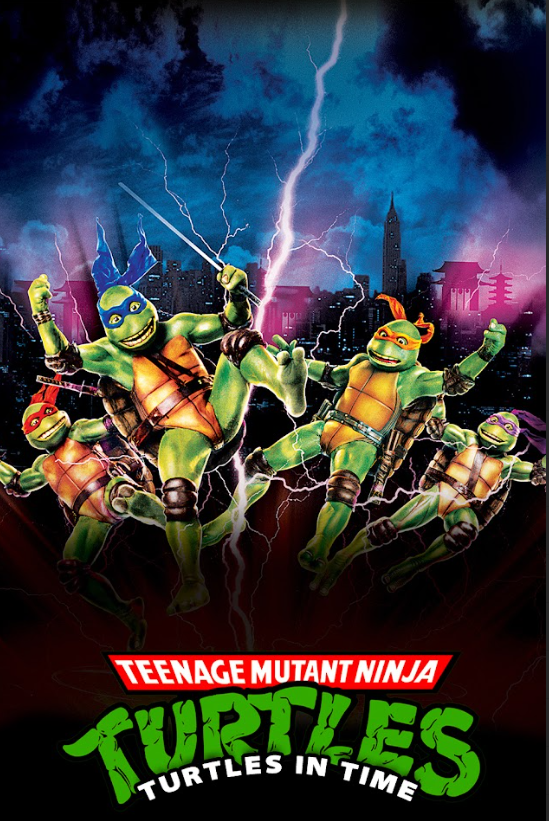 Teenage Mutant Ninja Turtles III (1993) 24x36 Movie Poster Nostalgic Time Travel - PosterFire.com