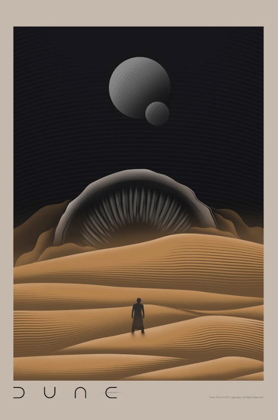 Dune (2021) Movie Poster 24x36 Sci-Fi Epic, Timothée Chalamet, Stunning Visuals