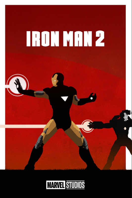 Iron Man 2 2010 Movie Poster 24x36 - Marvel Superhero, Action Sequel, Robert Dow