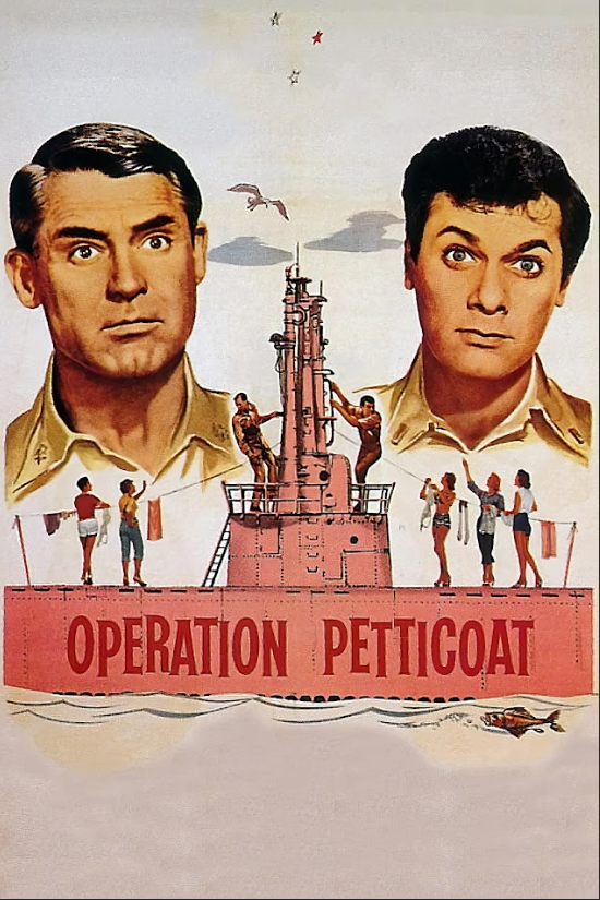 Operation Petticoat 1959 Movie Poster 24x36 - Comedy, Cary Grant, Tony Curtis - PosterFire.com